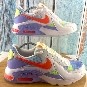 EUC Nike Air Max Excee Purple Pulse in Bright MangoTie Dye Womens Size: 9